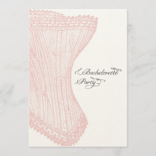 Invitation de la soirée de bachelorette vintage Co
