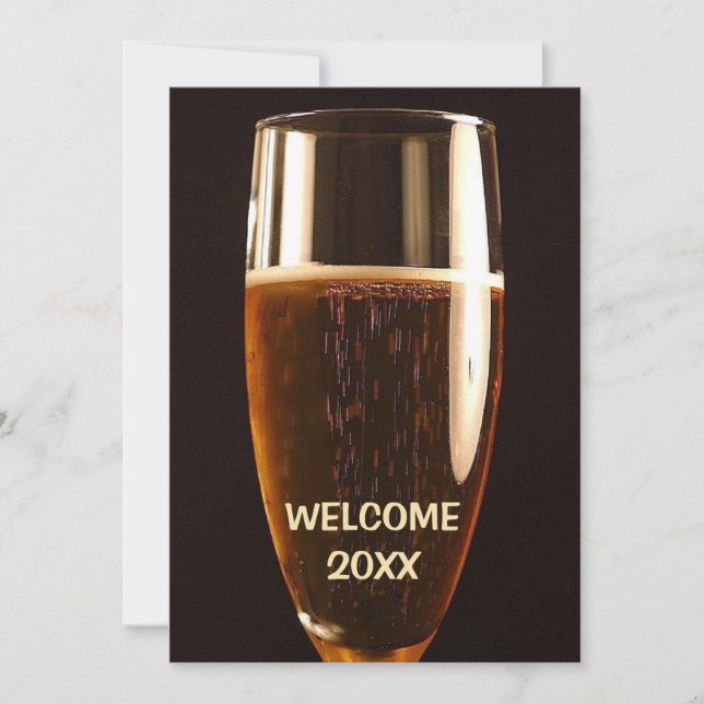 Invitation de la Soirée de la Bière du Nouvel An (Devant)