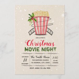 Invitation de la soirée de Noël