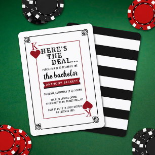 Invitation de la soirée du casino moderne