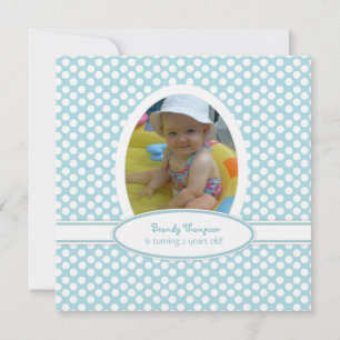 Invitation de la soirée Pointe bleu et blanc de la