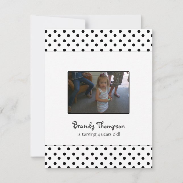 Invitation de la soirée Pote Noir et Blanc (Devant)