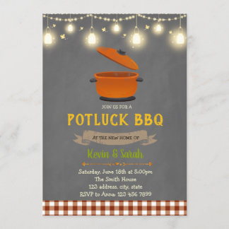 Invitation de la soirée Potluck BQ