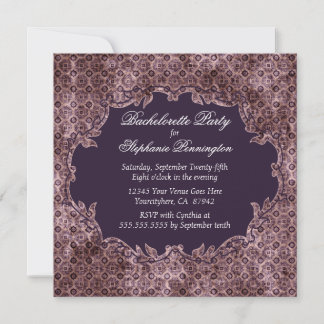 invitation de la soirée violette tendance