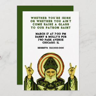 Invitation de la St. Patrick's Party
