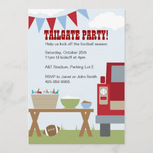 Invitation de la Tailgate Football Party