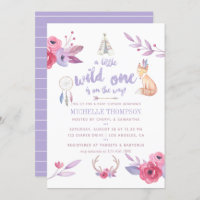 Invitation de la tribu Boho de l'aquarelle mignonn