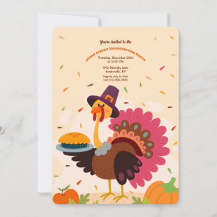 Invitation de la Turquie de Thanksgiving