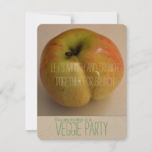 Invitation de l'ADAM Veggie Party APPLE