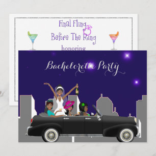 Invitation de l'African American Bachlorette Party