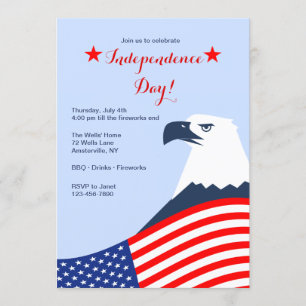 Invitation de l'aigle américain le 4 juillet