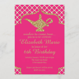 Invitation de lampes de génie