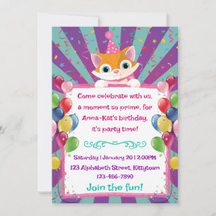 invitation de l'Anniversaire de enfant