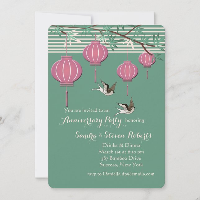 Invitation de lanternes (Devant)