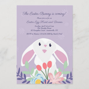 Invitation de lapin assis