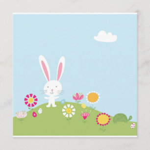 Invitation de lapin de Pâques