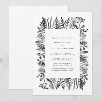 Invitation de l'aquarelle botanique