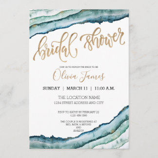 Invitation de l'aquarelle rustique