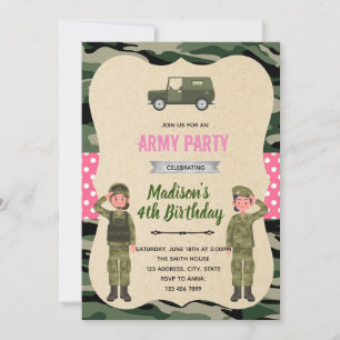 Invitation de l'armée des filles