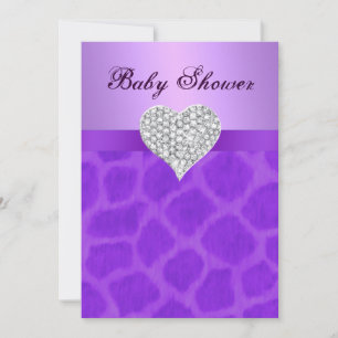 Invitation de l'Baby shower de l' de coeur de la G