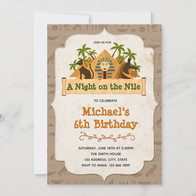 Invitation de l'Egypte (Devant)