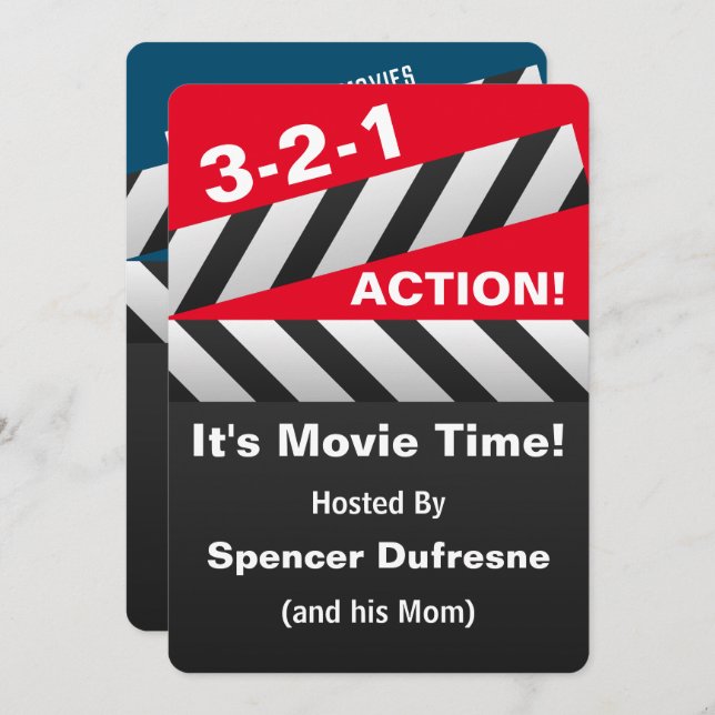 Invitation de l'enfant à jouer au cinéma (Devant / Derrière)