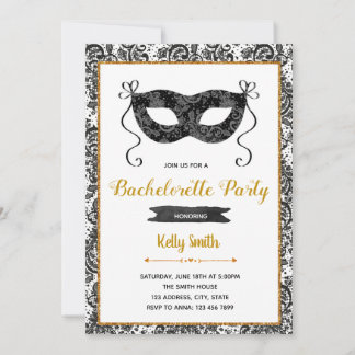 Invitation de l'enterrement de vie de jeune fille