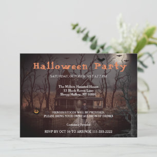 Invitation de l'entreprise à la fête d'Halloween