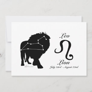 Invitation de Leo Constellation/Zodiac