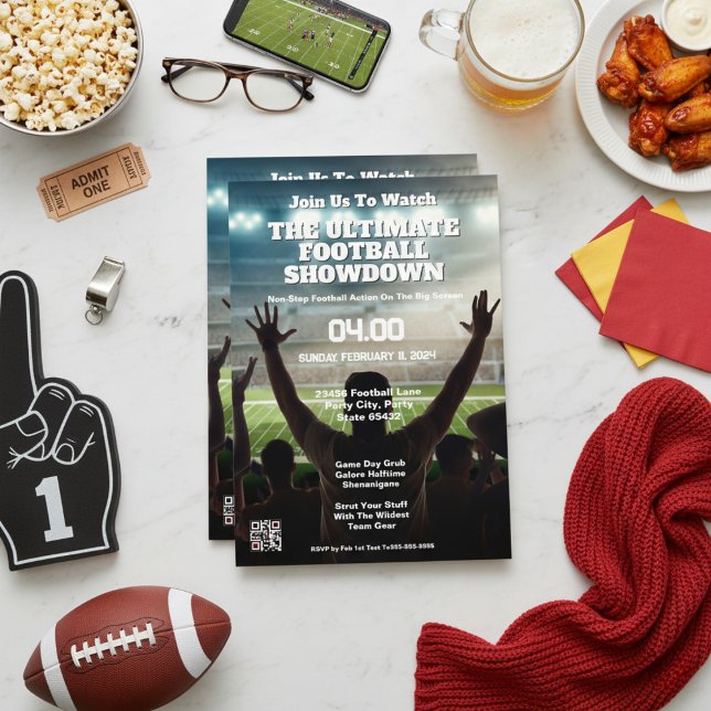 Invitation de l'Epic Football Rivalence Party (Epic Football Rivalry Party Invitation)