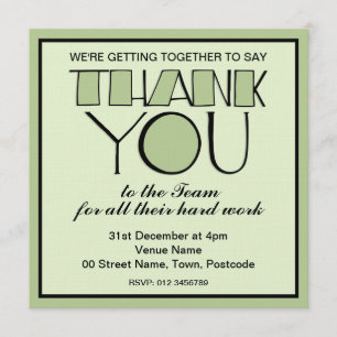 Invitation de l'équipe de Merci vert Merci