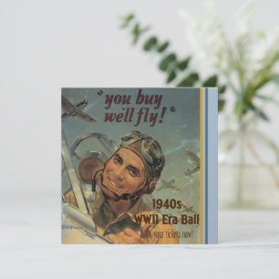 Invitation de l'ère 2ème guerre mondiale