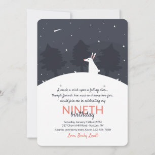 Invitation de l'étoile tombante