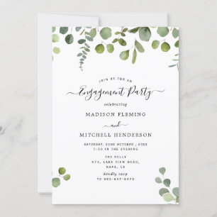 Invitation de l'Eucalyptus Engagement Party