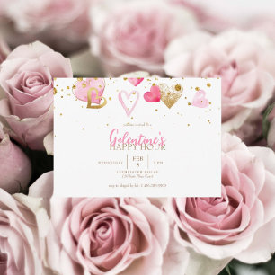 Invitation de l'happy hour de Galentine