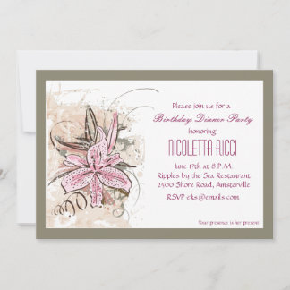 Invitation de Lily rose