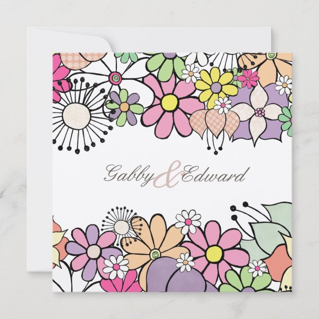 Invitation de l'invitation personnalisée aux maria (Devant)