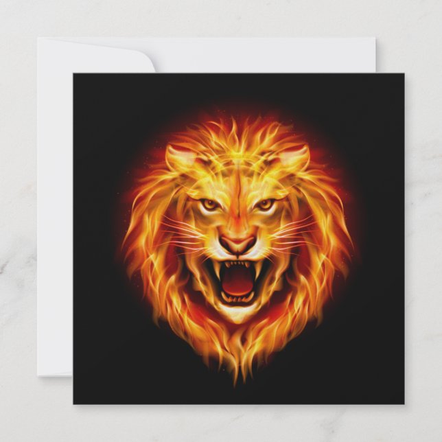 Invitation de lion audacieuse - SRF (Devant)