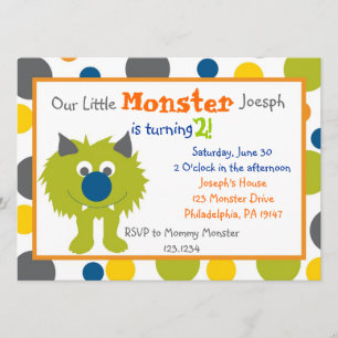 Invitation de Little Monster