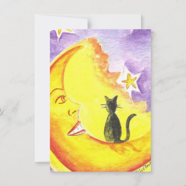 Invitation de Liz Revit à Halloween sur la lune et (Devant)