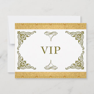 Invitation de l'or VIP