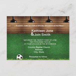 Invitation de Love Story RSVP du football