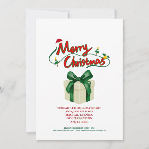 Invitation de luxe pour la fête de Noël