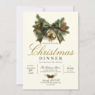 Invitation de luxe pour le dîner de Noël