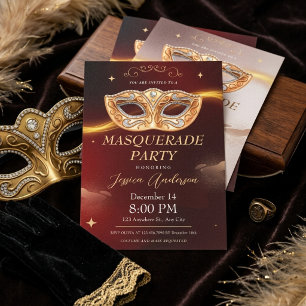 Invitation de luxe pour une soirée masquée en Bour