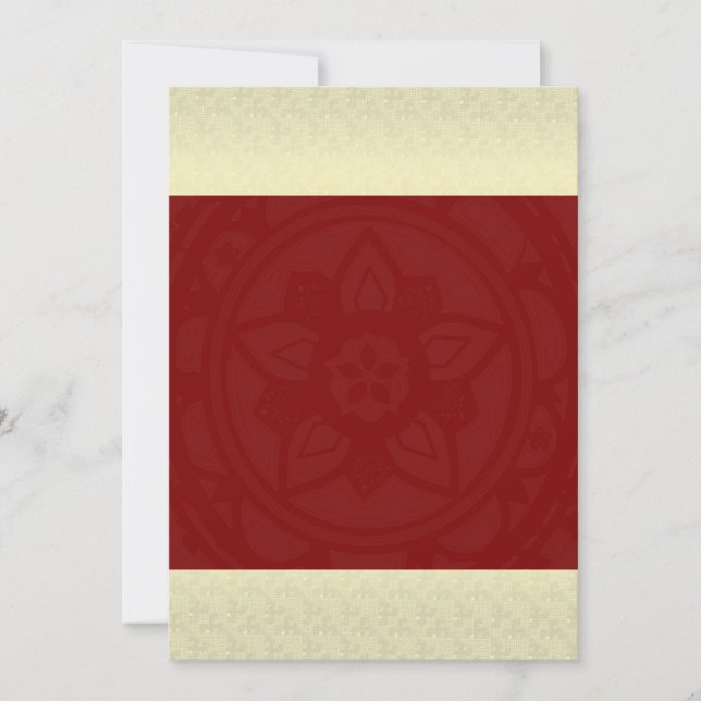 Invitation de Mandala de Mariage Indien (Devant)