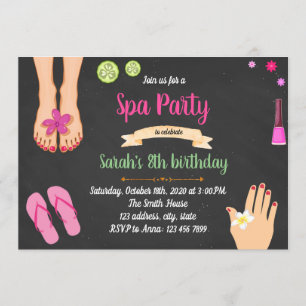 Invitation de Mani pedi spa
