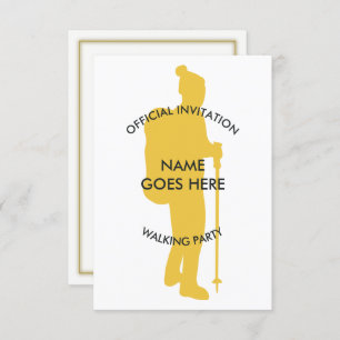 Invitation de marche personnalisable de partie