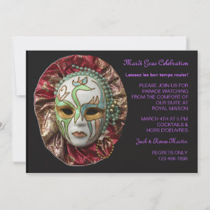Invitation de Mardi Gras