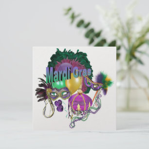 Invitation de Mardi Gras